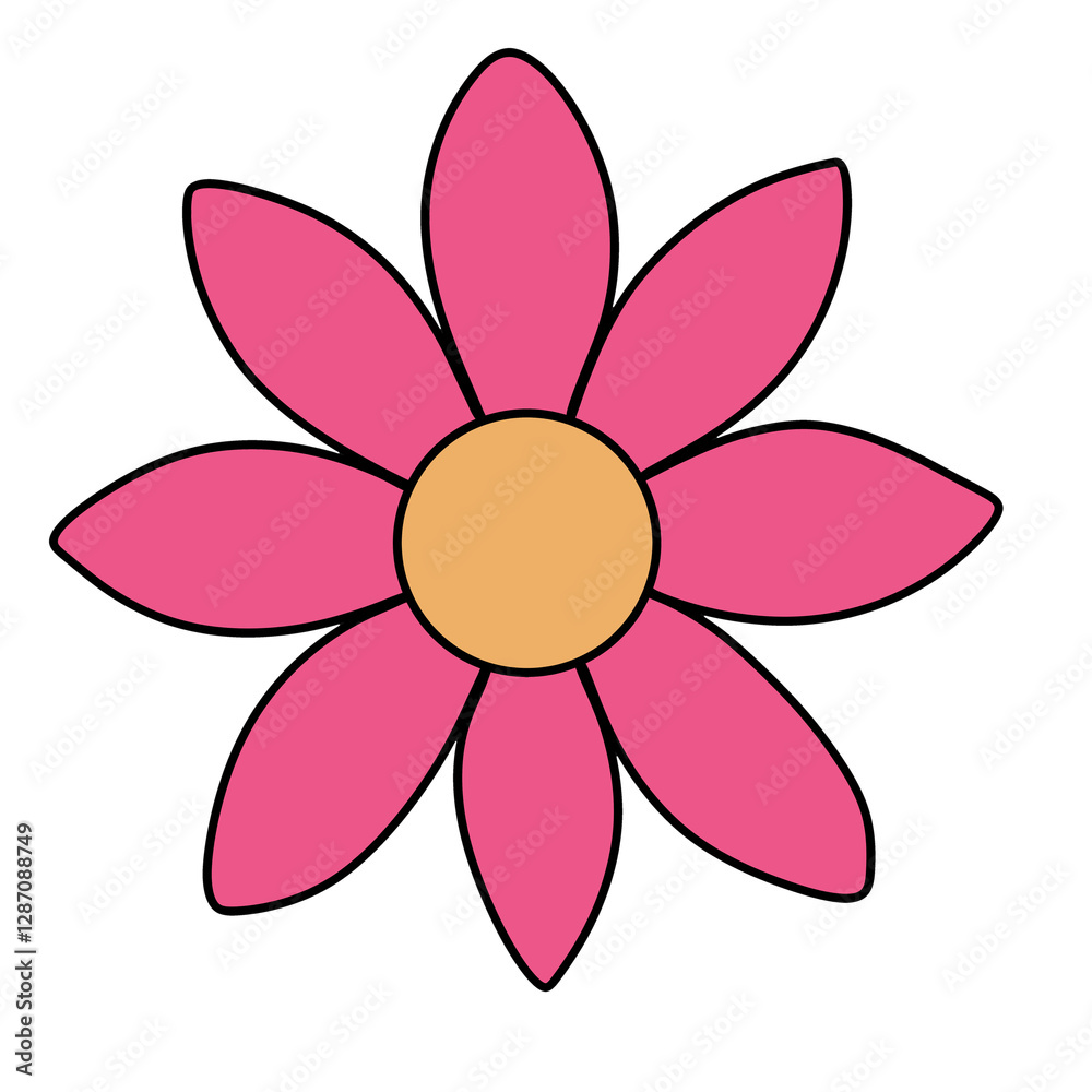 pink flower with isolated background pink flower with isolated background