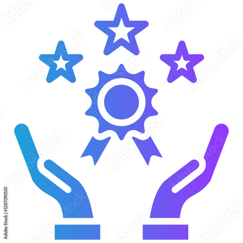 Brand Loyalty glyph gradient icon