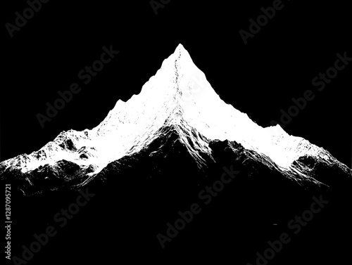 Majestic Snow-Capped Mountain Peak