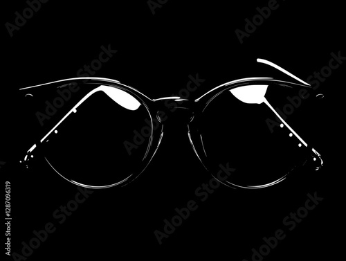 Stylish Round Sunglasses in Black