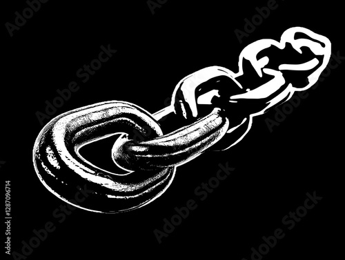 Industrial Strength Metal Chain - A Powerful Connection