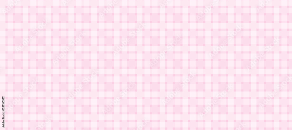 Pink and white plaid fabric texture background Pink and white plaid fabric texture background