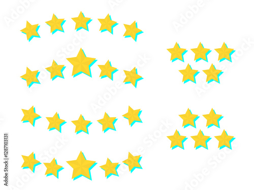五ツ星評価アイコンセット