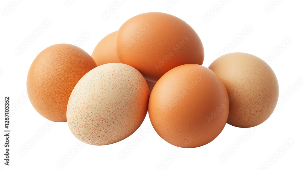 three eggs isolated on white , transparent , png three eggs isolated on white , transparent , png
