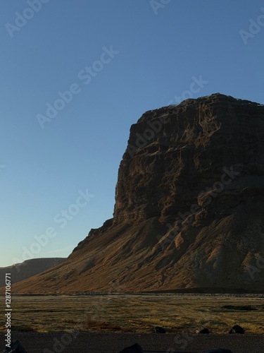 mountain landscape with blue sky
