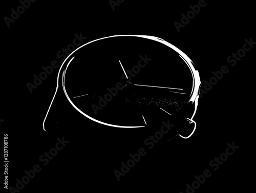 Sleek Minimalist Black Watch Design