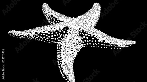 Stunning Detailed Starfish Illustration
