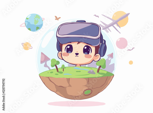 Vibrant Virtual Reality World Exploration