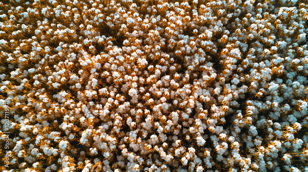 Aerial View of Cotton Field Ready for Harvest Aerial View of Cotton Field Ready for Harvest