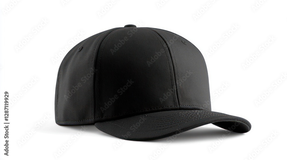 Black Cap Mockup, Isolated, White Background, Design Black Cap Mockup, Isolated, White Background, Design