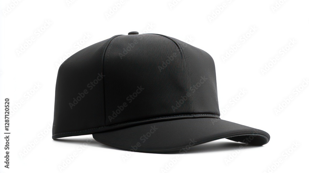 Black Cap, Studio Shot, White Background, Mockup Black Cap, Studio Shot, White Background, Mockup