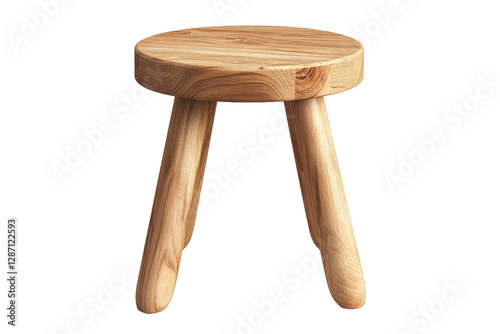 ooden stool image, highlighting furniture design, natural wood, and home decor details.