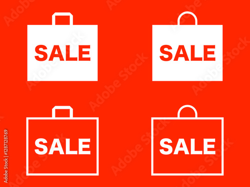 セール紙袋ロゴセット