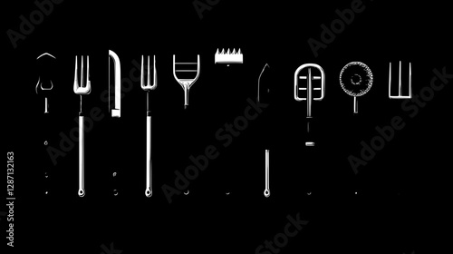 Variety of Garden and Kitchen Tools