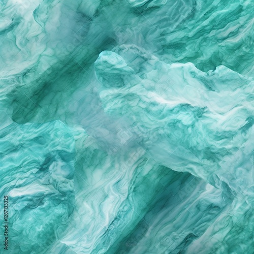 Wallpaper Mural Abstract Teal and White Swirl Pattern Torontodigital.ca