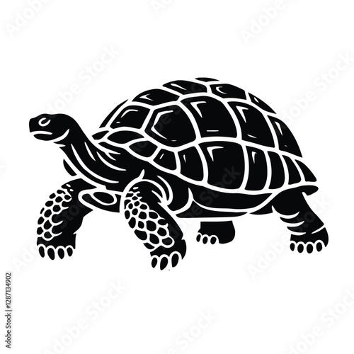 Tortoise Silhouette Walking