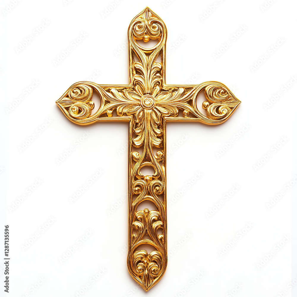 cross, christian cross, religious cross, gold cross on white background cross, christian cross, religious cross, gold cross on white background
