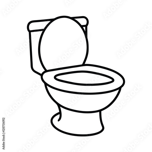 toilet bowl and toilet paper