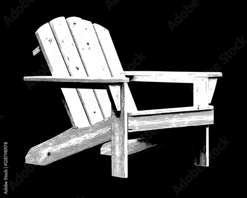 Elegant Adirondack Chair - Exquisite Wooden Outdoor Furniture