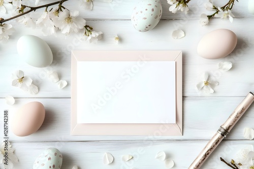  Soft Spring Greeting Card Mockup