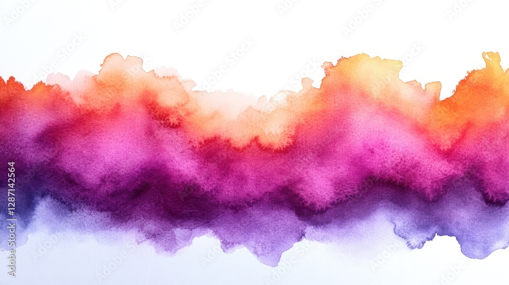 Obraz premium Vibrant Watercolor Abstract: A Symphony of Hues