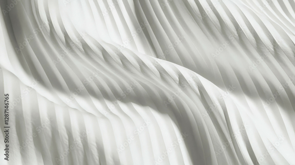 Obraz premium Abstract texture of thin ribbed grey paper with light lines for design and background concepts