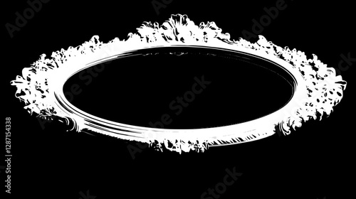 Ornate Oval Frame Design