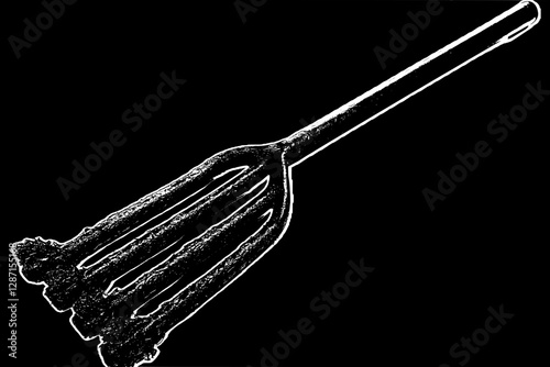 Modern Cooking Utensil with Four Tines