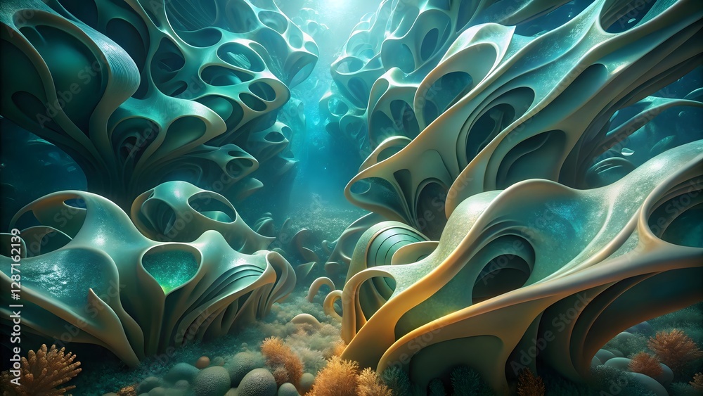 Obraz premium Abstract Underwater Seascape