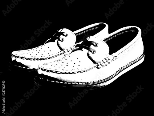 Cream Leather Boat Shoes - Classic Style