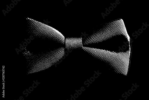 A Timeless Black Bow Tie: Sophistication in Detail