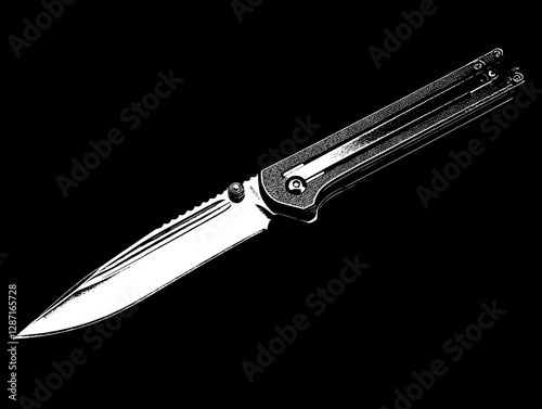Sleek Folding Knife: Precision Engineered for Everyday Use