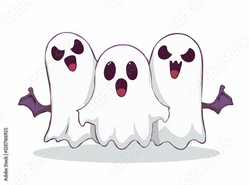 Creepy Ghostly Shadows Design Element