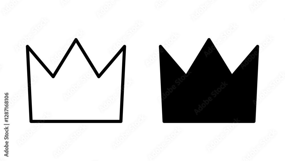 Crown icon vector. crown sign and symbol Crown icon vector. crown sign and symbol