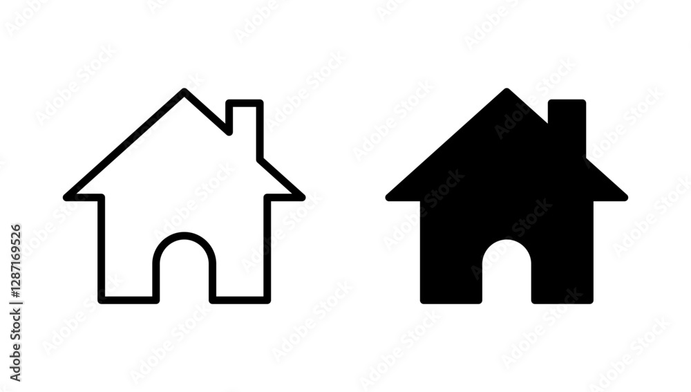 House icon vector. Home sign and symbol