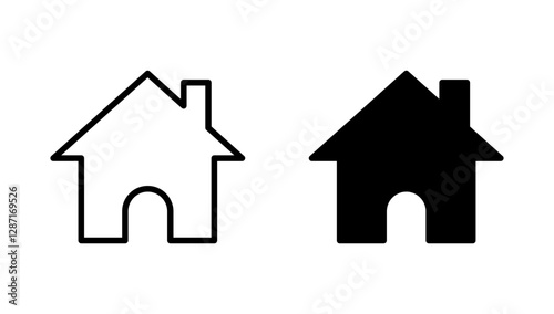 House icon vector. Home sign and symbol