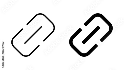 Link icon vector. Hyperlink chain sign and symbol