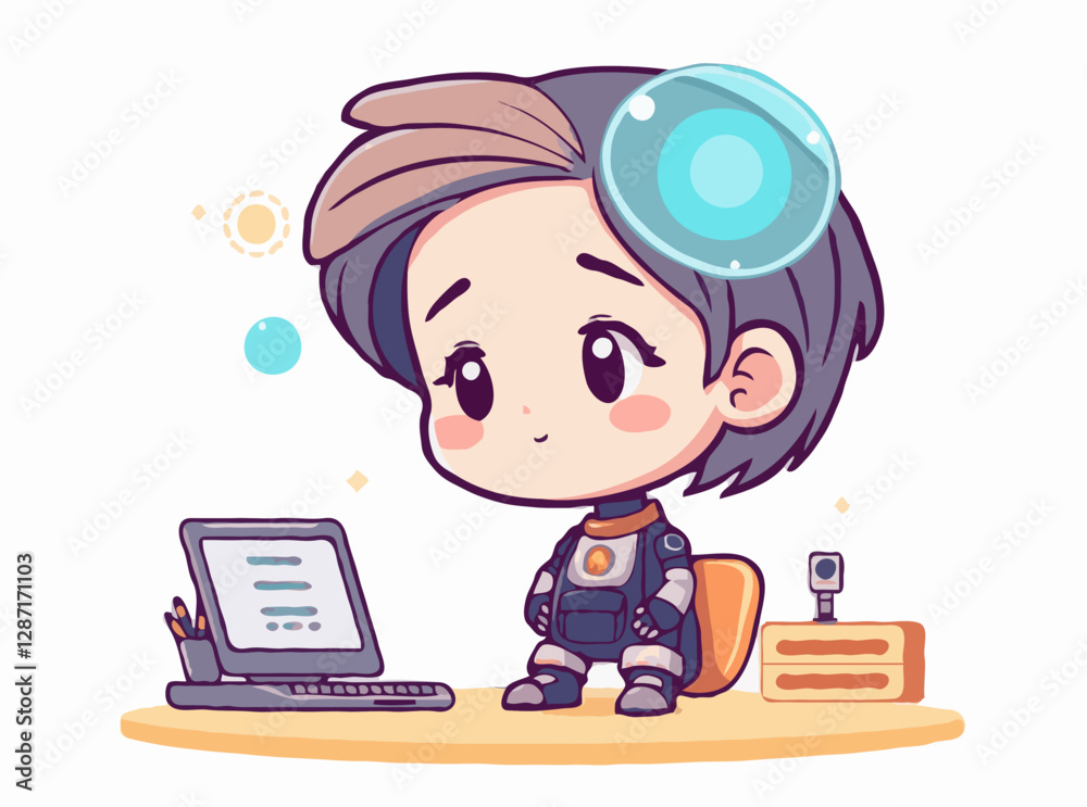 Artificial Intelligence Concept in Modern Vector Art Artificial Intelligence Concept in Modern Vector Art
