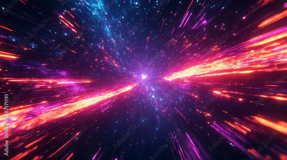 Fototapeta premium Abstract cosmic energy vortex