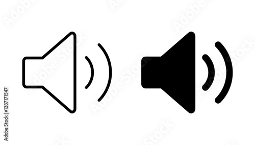 Speaker icon vector. volume sign and symbol. loudspeaker icon. sound symbol