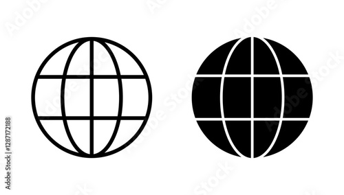 Web icon vector. go to web sign and symbol. web click icon. Global search icon