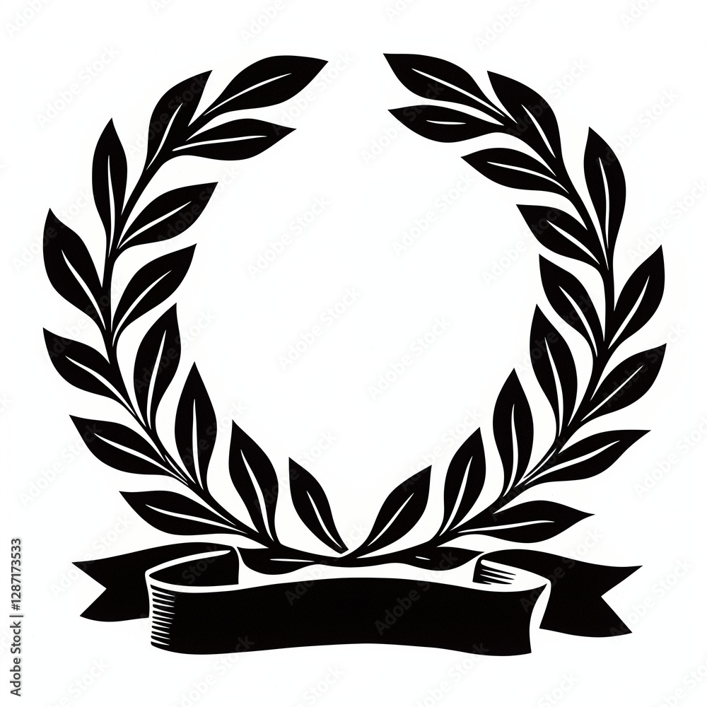 gold laurel wreath