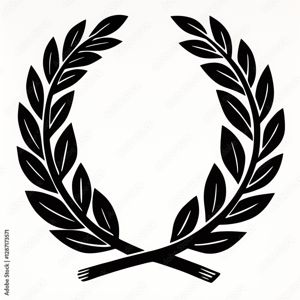 gold laurel wreath