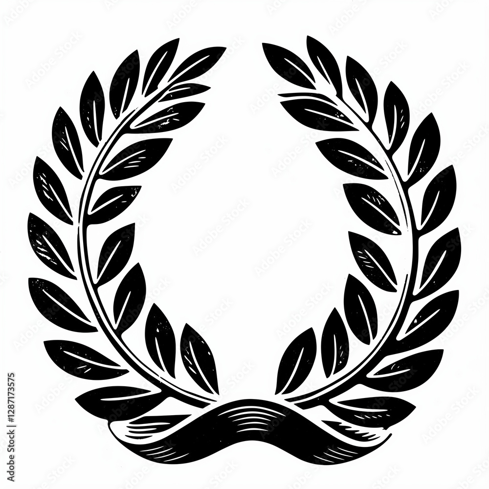 laurel wreath vector