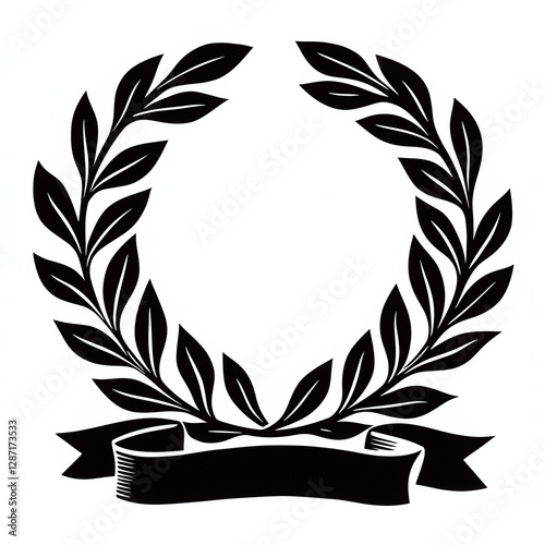 Obraz na płótnie gold laurel wreath w salonie