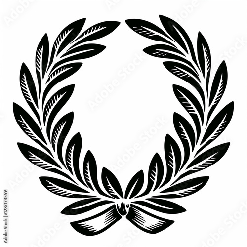 Obraz na płótnie laurel wreath vector w salonie