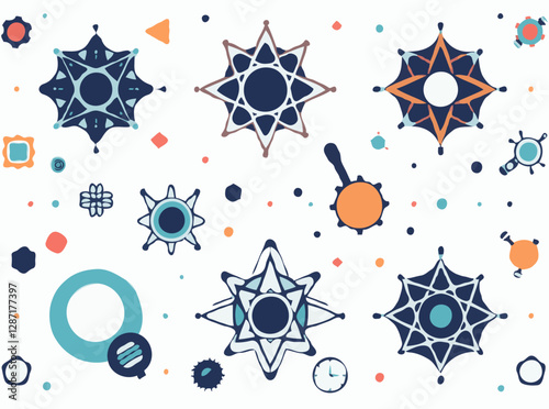 Geometric Patterns Inspired by Science and Tech