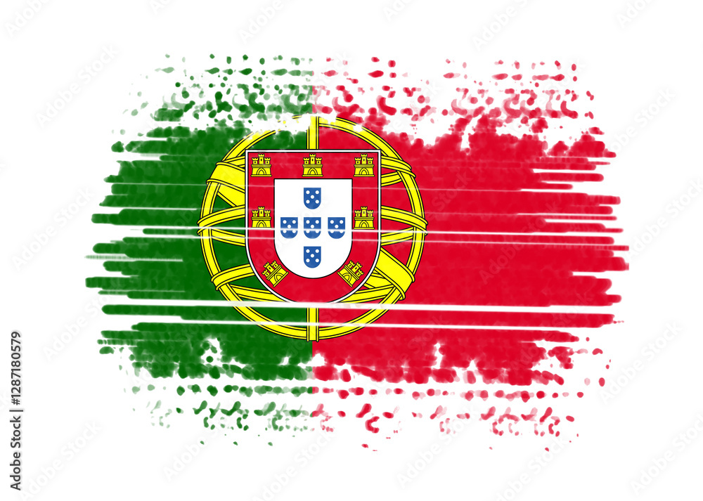 Obraz premium Abstract painting of the nation flag