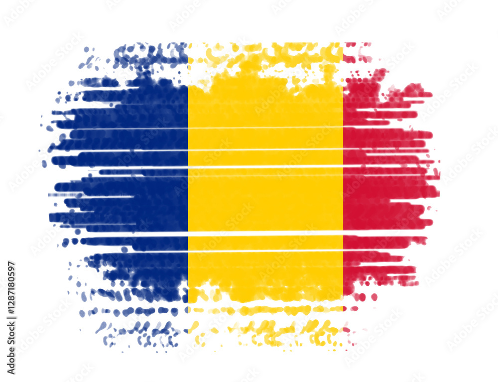 Obraz premium Abstract painting of the nation flag