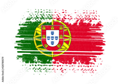 Abstract painting of the nation flag